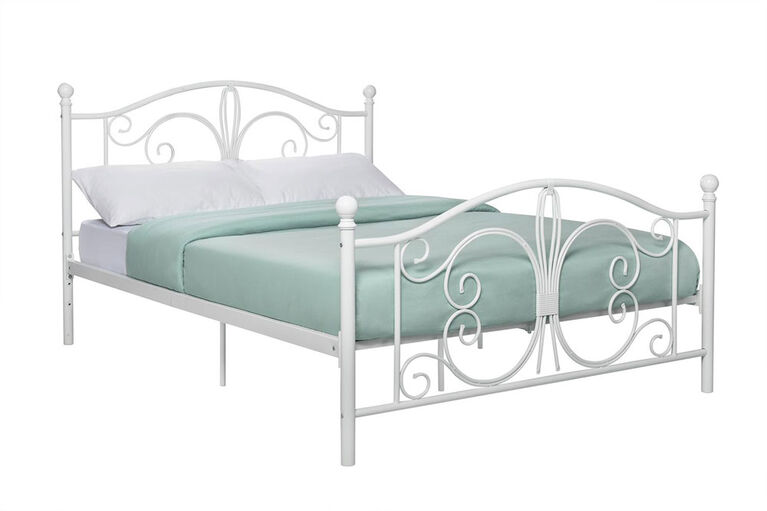 DHP - Bombay Full Metal Bed, White