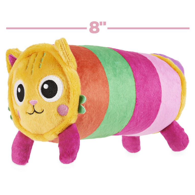 Gabby's Dollhouse, 8-inch Pillow Cat Purr-ific Plush Toy