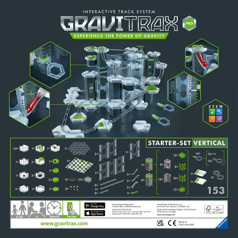 Ravensburger - GraviTrax PRO: Ensemble vertical de départ