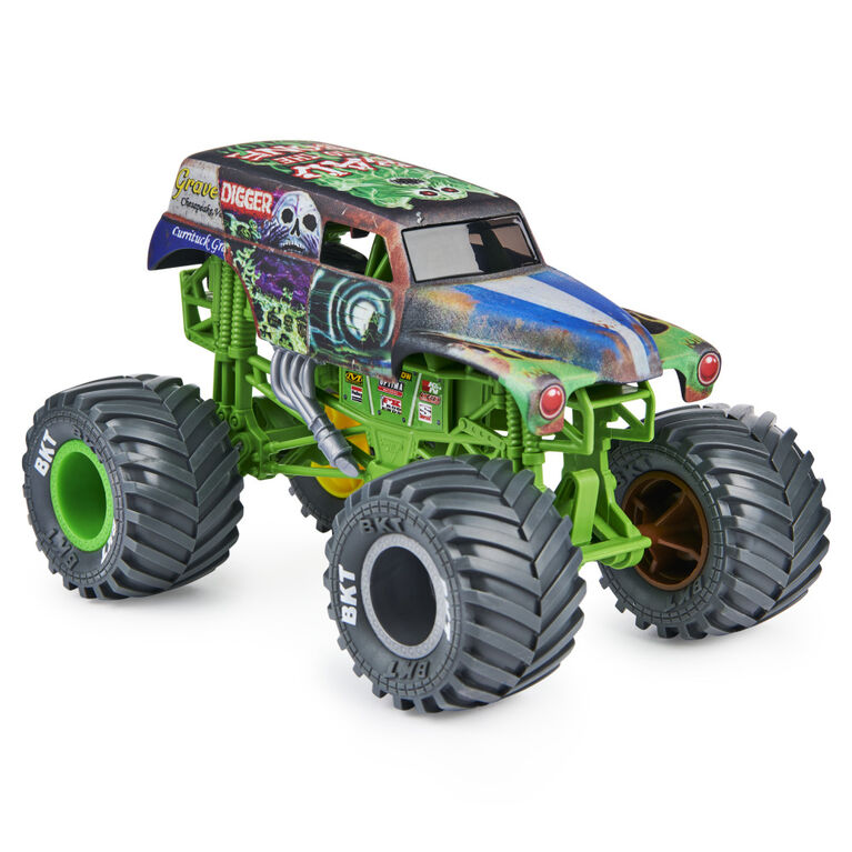 Monster Jam, Official Grave Digger Monster Truck, Collector Die-Cast Vehicle, 1:24 Scale