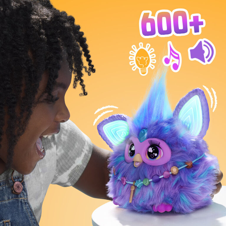 Furby Purple Interactive Plush Toy - French Version