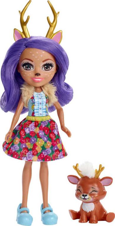 Enchantimals coffret La Maison de Danessa Biche, mini-poupée, figurine  animale Sprint et accessoires, emballage fermé, jouet pour enfant, GWG90 :  : Jouets