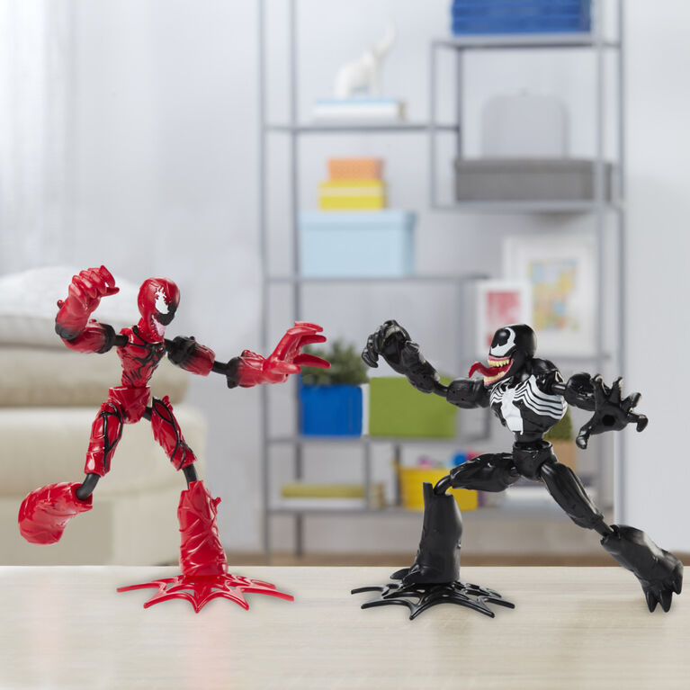 Marvel Spider-Man Bend and Flex - Venom Vs Carnage figurines articulées