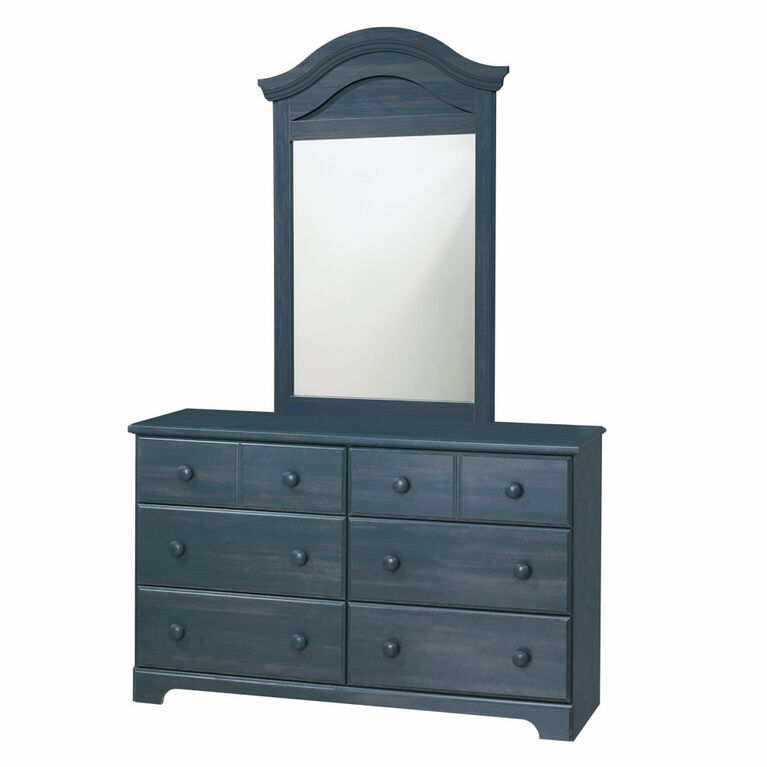 Summer Breeze 6-Drawer Double Dresser- Blueberry