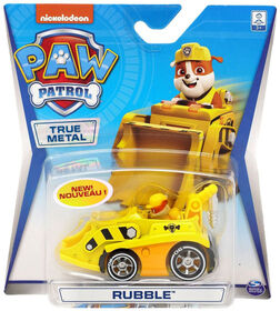 PAW Patrol, True Metal Rubble Collectible Die-Cast Vehicle, Classic Series 1:55 Scale