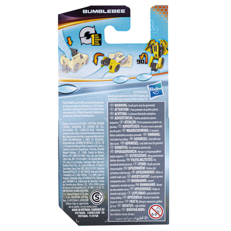 Transformers EarthSpark, figurine Tacticon Bumblebee de 6 cm, jouet robot