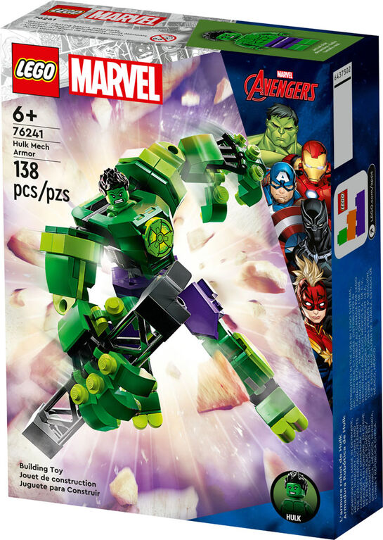 LEGO Marvel L'armure robot de Hulk 76241 Ensemble de jouet de construction (138 pièces)