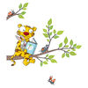 Wall Stories Stickers muraux pour enfants - Découvrez la lecture - Stickers muraux interactifs animaux pour chambre d'enfant - Grand autocollant mural avec application de jeu et d'activité gratuite