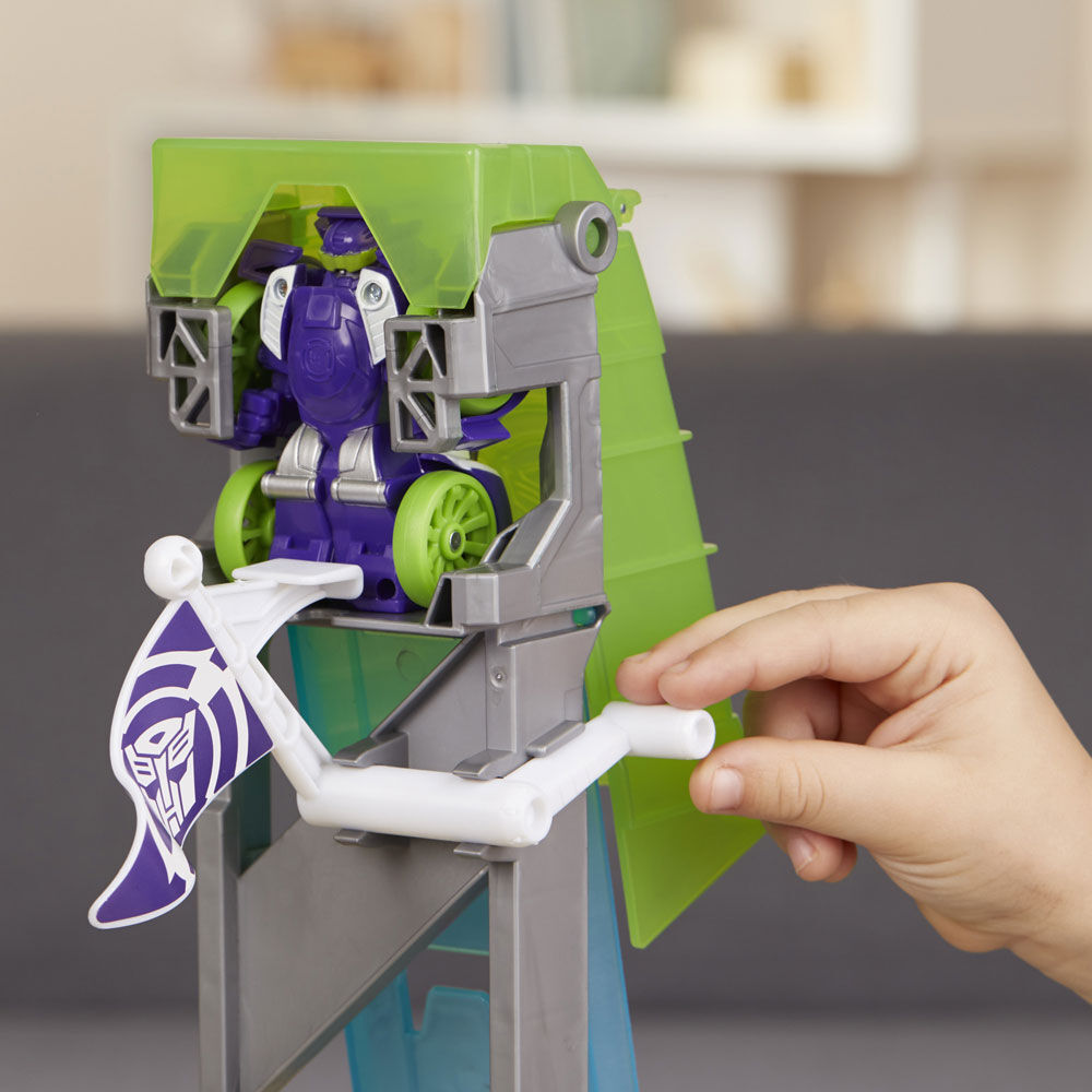 Transformers rescue bots flip racers playset on sale