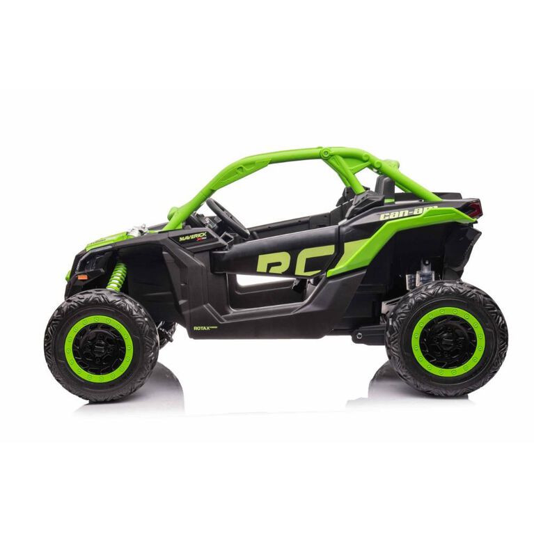 KIDSVIP Can-Am Maverick 2X24V Buggy UTV 4X4 pour enfants et tout-petits avec RC - Vert