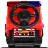 KidsVip 6V Kids and Toddlers Fire Truck Ride on Push Truck 3 in 1 w/Side Guards, Handle, Leather Seat - English Edition