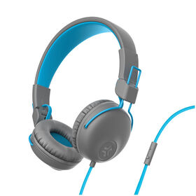 JLab Audio Studio On-Ear Headphones Gray/Blue