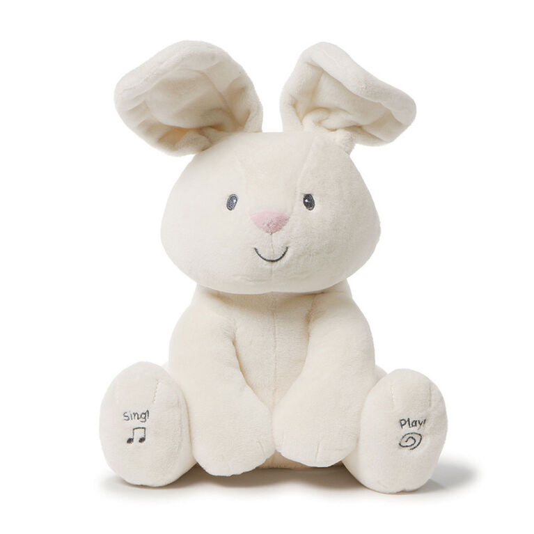 Baby GUND, Peluche animée Flora la lapine, crème, 30,5 cm