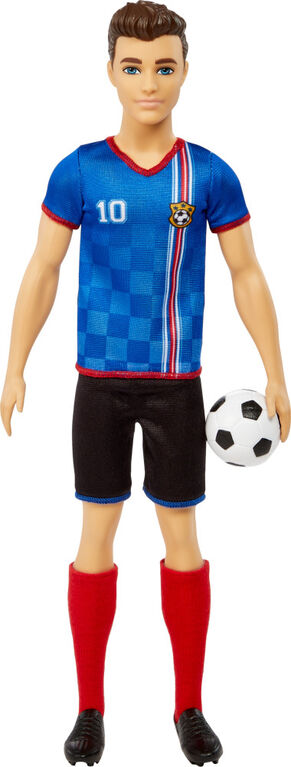 Barbie Soccer Doll, Blonde, #9 Uniform, Soccer Ball, Cleats, Socks