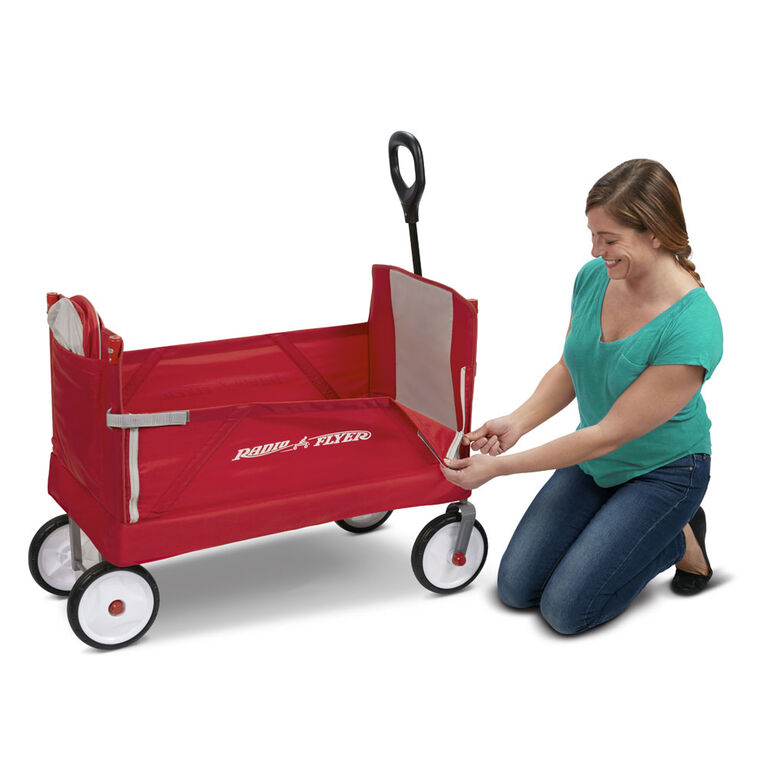 Radio Flyer 3-in-1 EZ Fold Wagon with Canopy