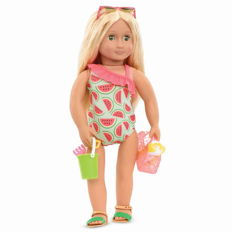 Our Generation, Slice Of Fun, Watermelon Swimsuit Outfit for 18-inch Dolls