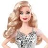 Barbie Signature 2021 Holiday Barbie Doll (12-inch, Blonde Wavy Hair) in Silver Gown
