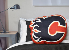 Oreiller avec logo LNH - Calgary Flames