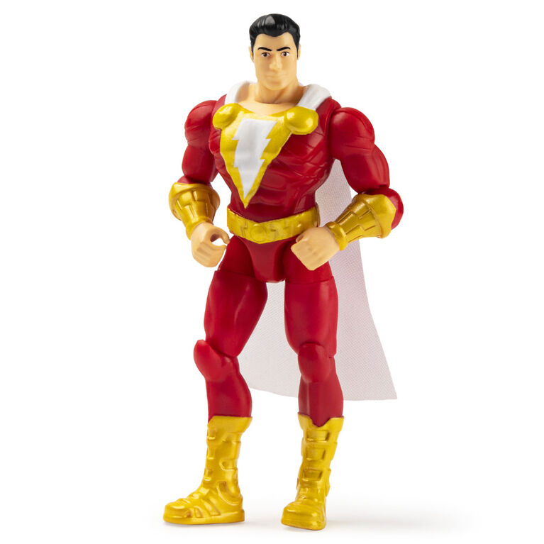 DC Comics, 4-Inch SHAZAM! Action Figure with 3 Mystery Accessories, Adventure 2
