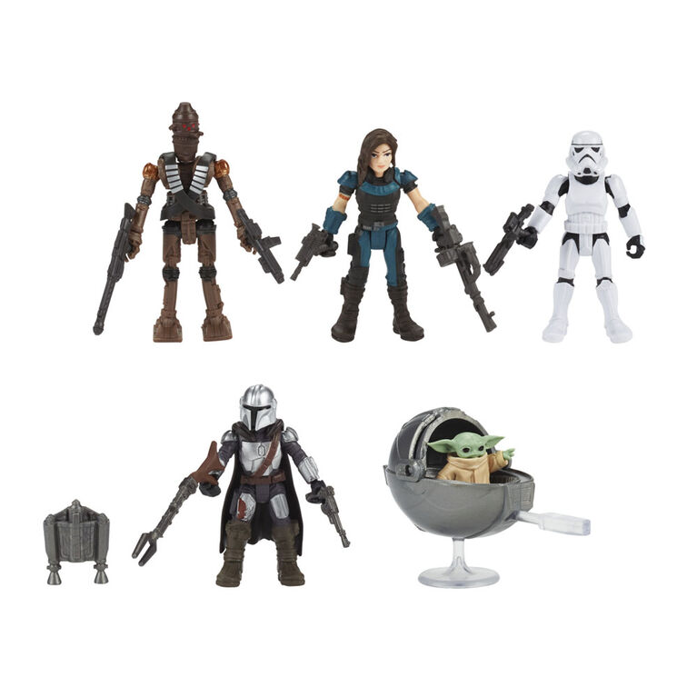 Star Wars Mission Fleet, Défends L'Enfant, 5 figurines de 6 cm avec accessoires