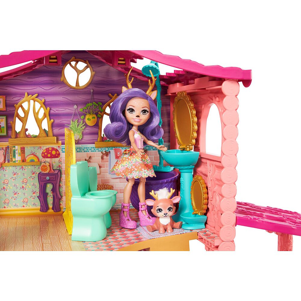 enchantimals cozy deer house playset