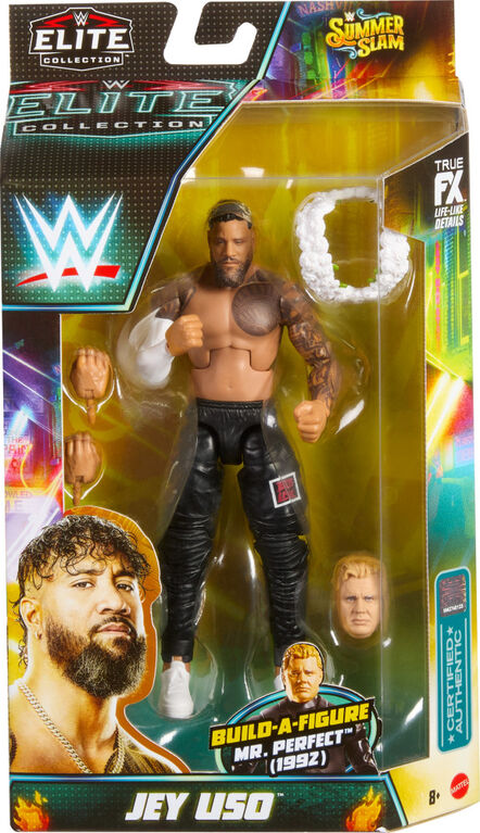 WWE Elite Action Figure SummerSlam Jey Uso with Build-A-Figure