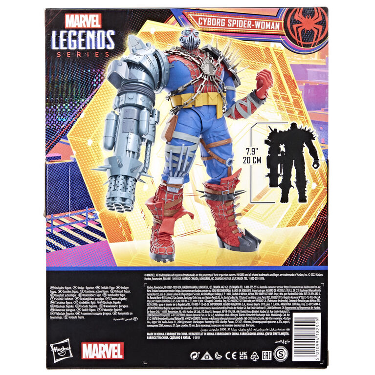 Marvel Legends Series, figurine deluxe Cyborg Spider-Woman de 15 cm, Spider-Man: Across the Spider-Verse