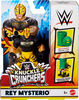WWE Knuckle Crunchers Rey Mysterio Action Figure & Accessories, Bone-Crunching Movement, 3.25-inch