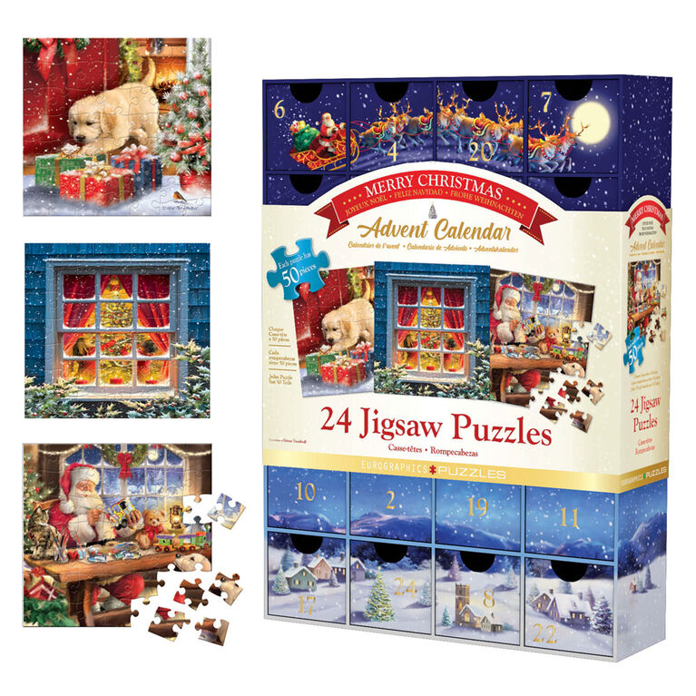 Puzzles Calendrier de l'avent chez Eurographics