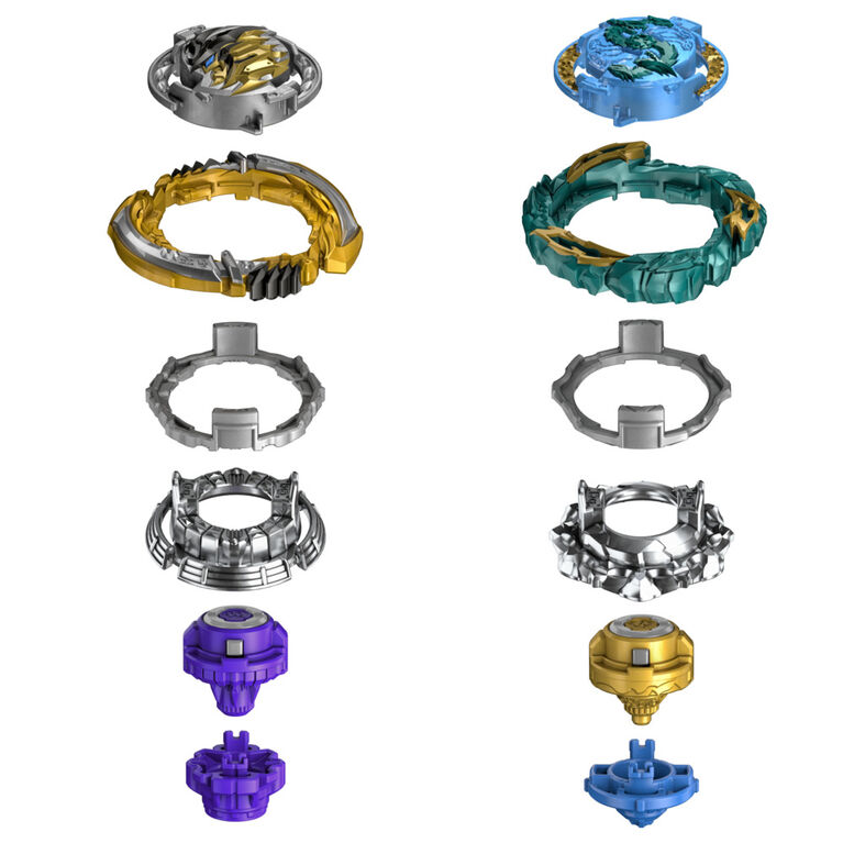 Beyblade Burst QuadDrive Katana Muramasa M7 and Vanish Cobra C7 Spinning Top Dual Pack