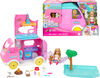 Barbie Chelsea 2-in-1 Camper Playset with Chelsea Small Doll, 2 Pets and 15 Accessories