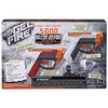 Nerf Pro Gelfire Dual Wield Pack, 2 blasters, tir sans amorçage, 5 000 billes Gelfire, 2 chargeurs-trémie 100 billes intégrés, 2 lunettes