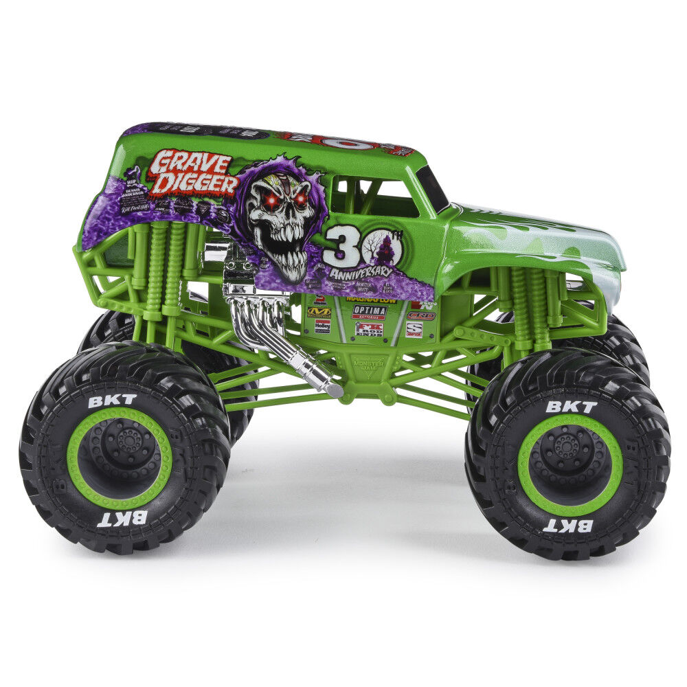 Monster Jam Official Grave Digger Monster Truck Die Cast Vehicle 1 24 Scale Toys R Us Canada