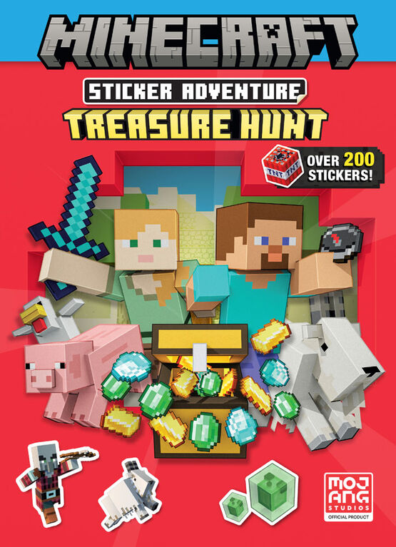 Minecraft Sticker Adventure: Treasure Hunt (Minecraft) - Édition anglaise