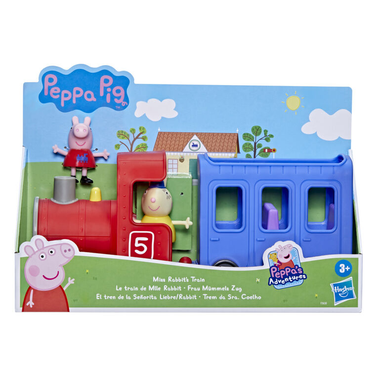 Peppa Pig Peppa's Adventures Miss Rabbit's Train 2-Part Detachable Vehicle Preschool Toy