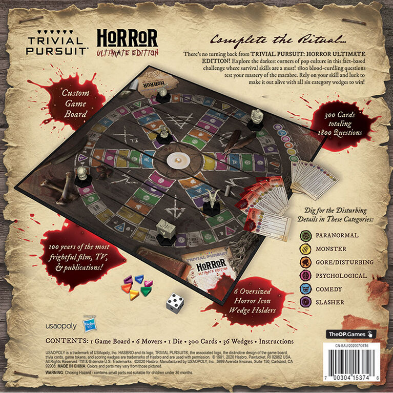 TRIVIAL PURSUIT: Horror Ultimate Edition Board Game - English Edition
