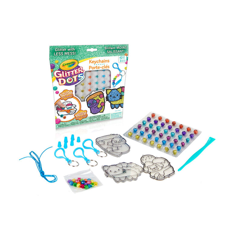 Breloques porte-clés Crayola Glitter Dots