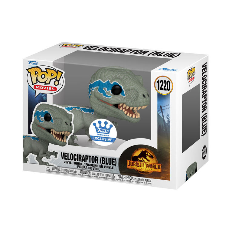 POP Movies: Velociraptor (Blue)- Jurassic World Dominion - R Exclusive