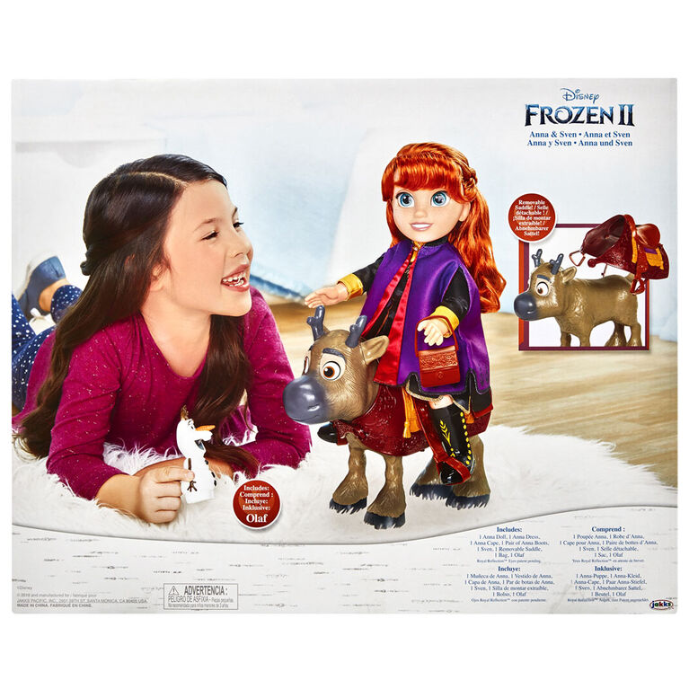 Frozen II Anna Voyage Poupée et Sven