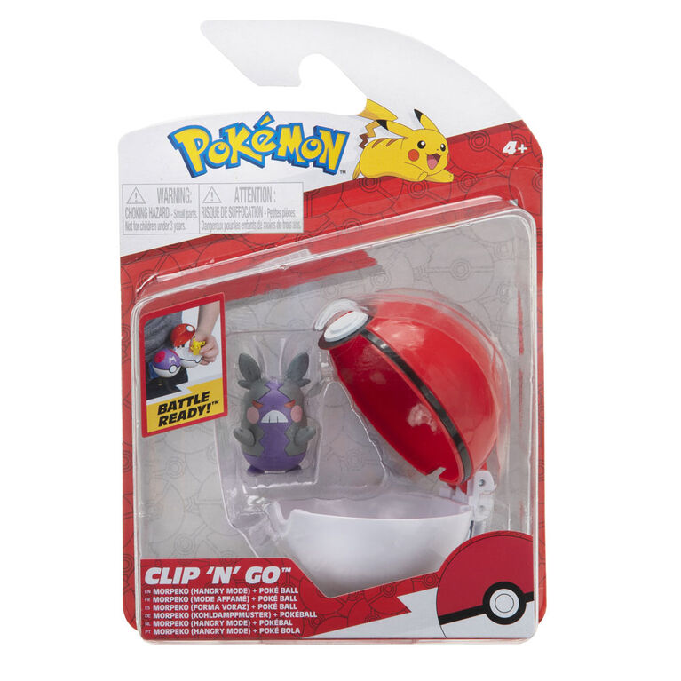 Pokémon - Clip 'N Go - Hangry Morpeko & Poké Ball