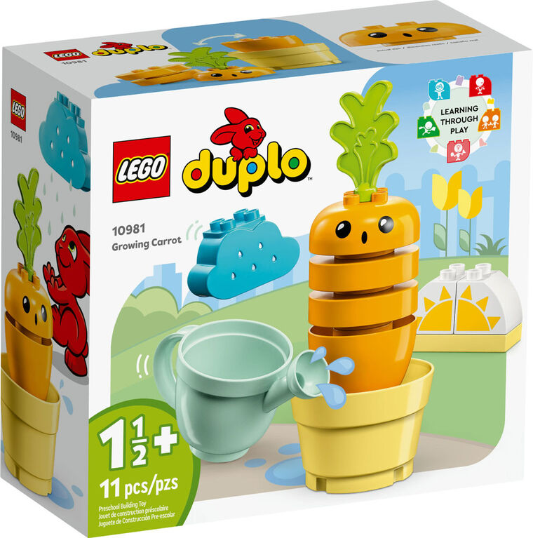 LEGO DUPLO Ma première culture de la carotte 10981 Ensemble de jeu de construction (11 pièces)