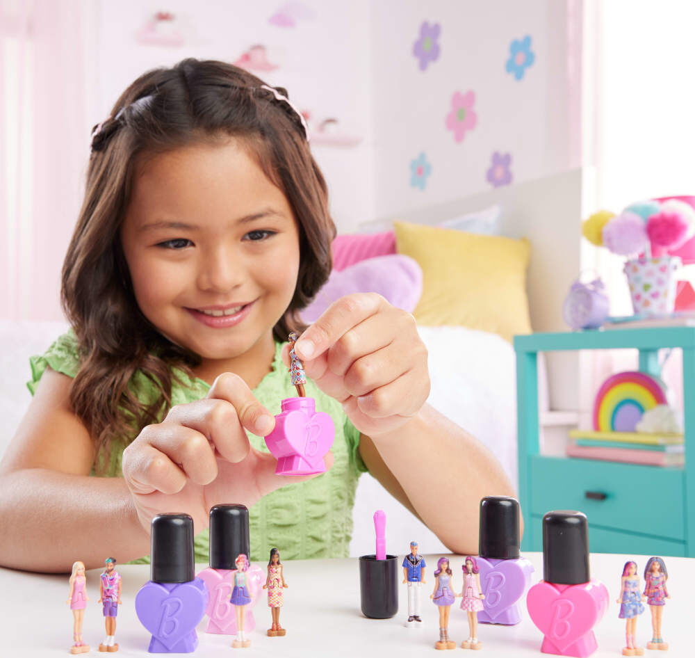 Barbie doll pink nail polish discount