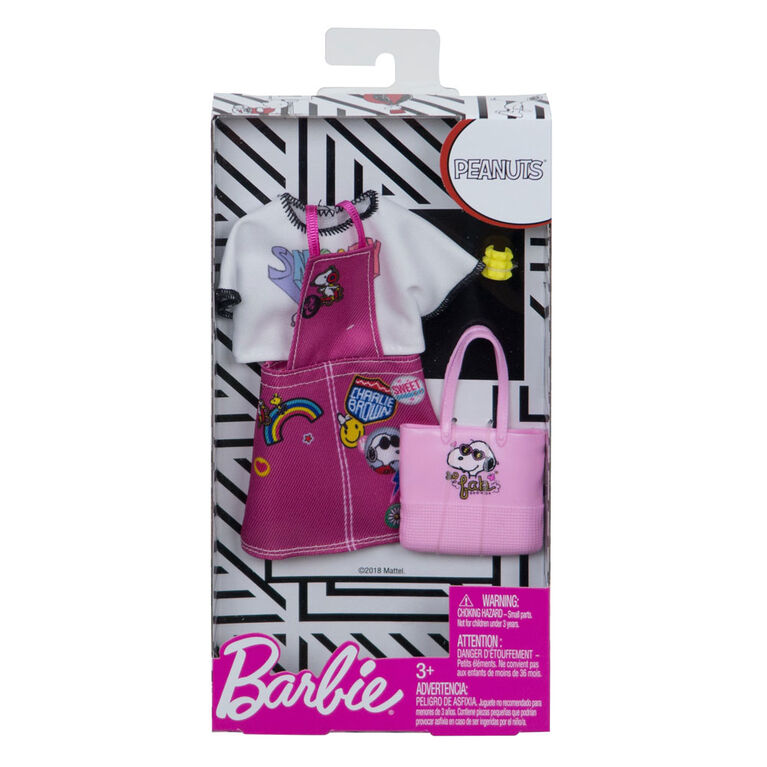 Barbie - Vêtements - Tenue au look complet - Peanuts -Robe et chemise.