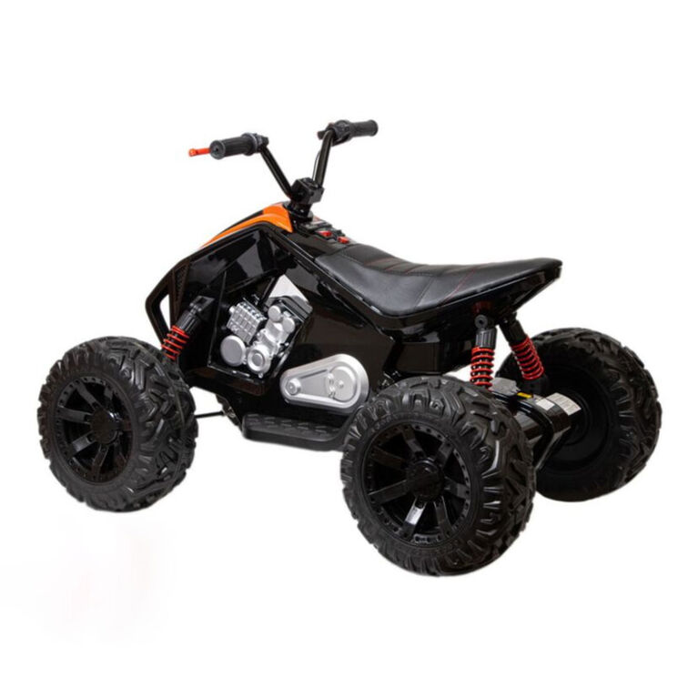 KidsVip 24V Sport Utility ATV / Quad- Black - English Edition