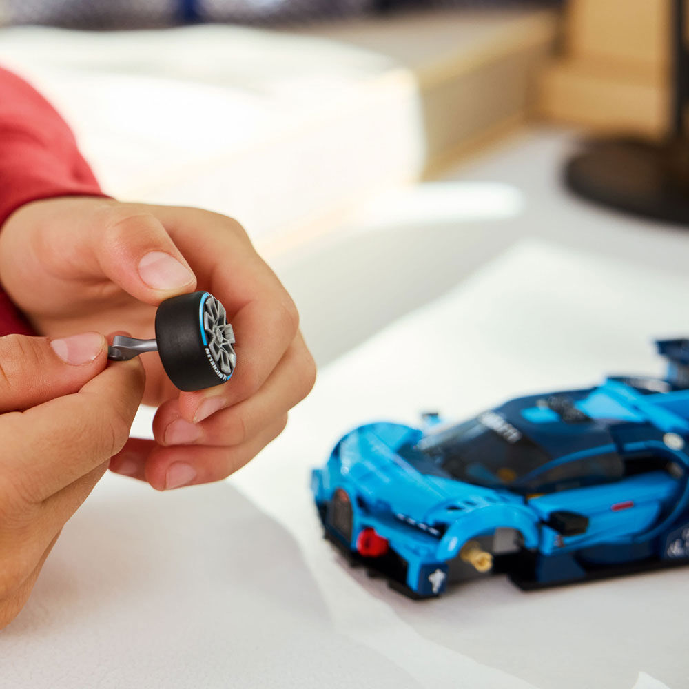LEGO Speed Champions Bugatti Vision Gran Turismo Hyper Sports Car Toy for Kids, Ages 9+ - 77253