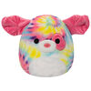 Squishmallows 5" Flip-A-Mallows - Laura/Shena - Pink Tabby Cat/Rainbow Tie-Dye Dog