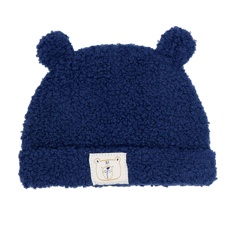Baby Mode Ensemble de 3 chandails Sherpa : Ours bleu marine