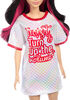Barbie Fashionistas Doll #214, Black Wavy Hair with Twist 'n' Turn Dress & Accessories, 65th Anniversary