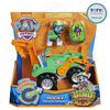 PAW Patrol, Dino Rescue Rocky's Deluxe Rev Up Vehicle with Mystery Dinosaur Figure