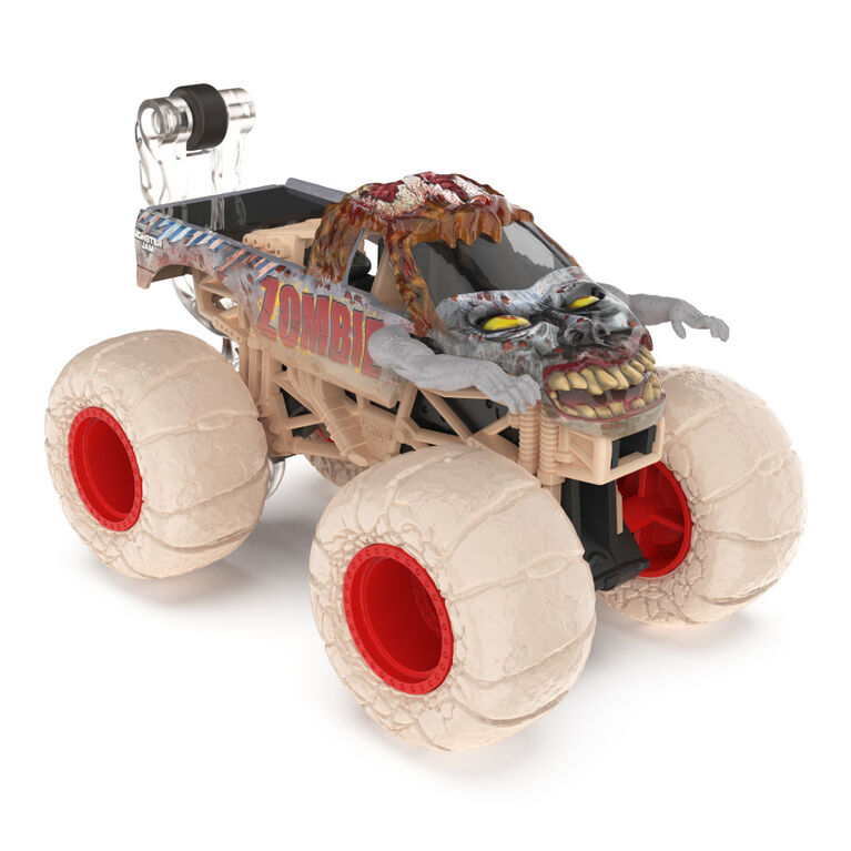 Monster Jam, Official Zombie Monster Truck, Die-Cast Vehicle, Elementals Trucks Series, 1:64 Scale
